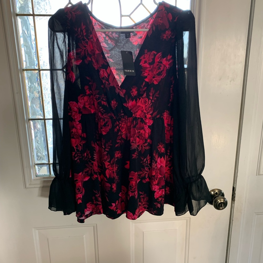 Torrid sheer top